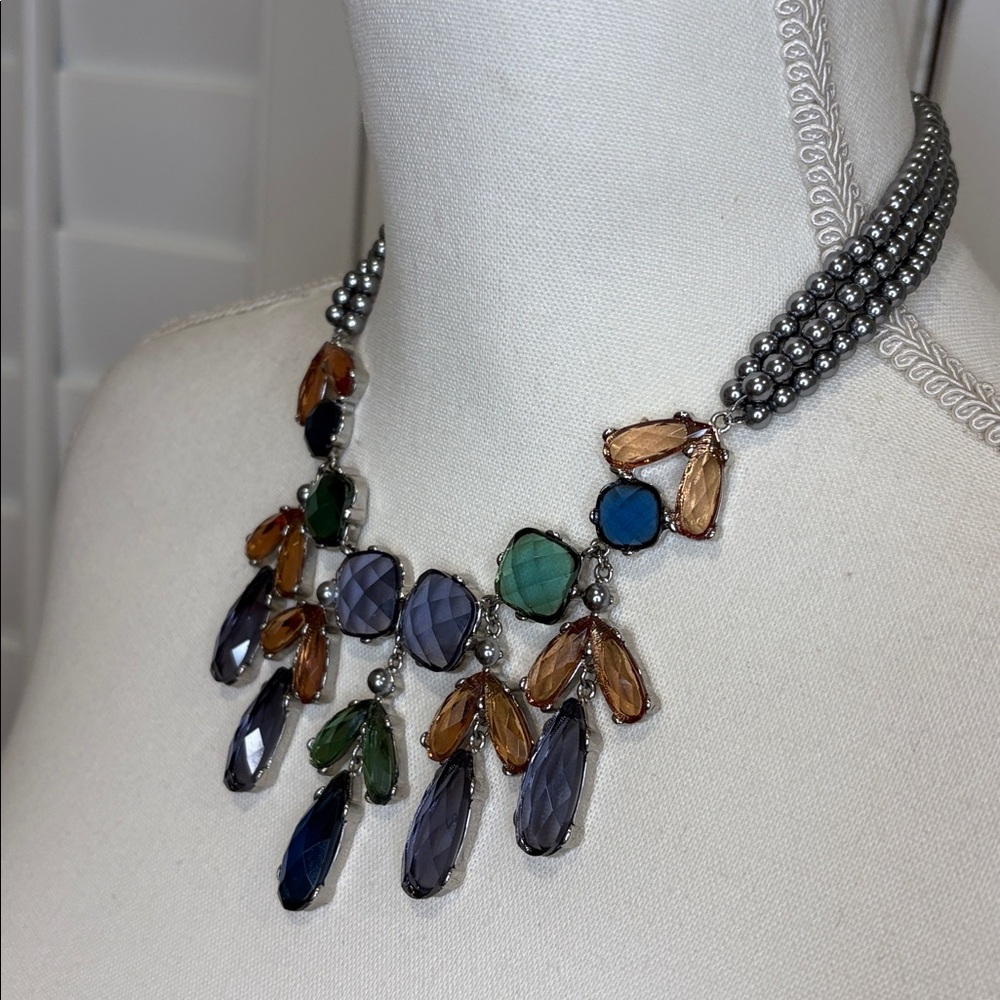 Anne Klein Multicolor Statement Necklace - image 2